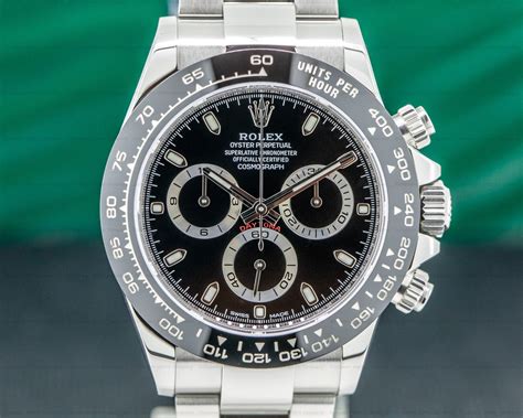 rolex daytona ss black|Rolex daytona black bezel.